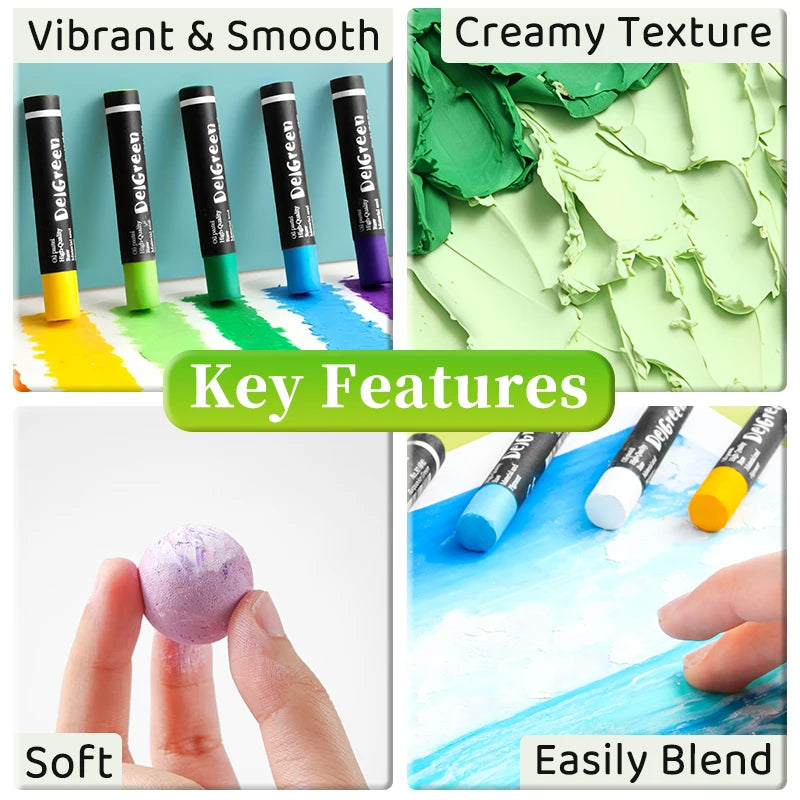 Artists Oil Pastels Set of 48/36/24/12Colors,for Painting,Blending,Art Supplies for Classroom,Beginners,Adults,Students,Teachers    Home Decor Supply | Online Retail | ShoreShopper.com