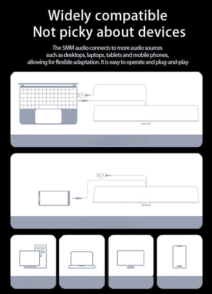 Surround Speaker Home Theater Sound System Computer Soundbar For TV Subwoofer Wired Stereo Strong Bass    Home Decor Supply | Online Retail | ShoreShopper.com