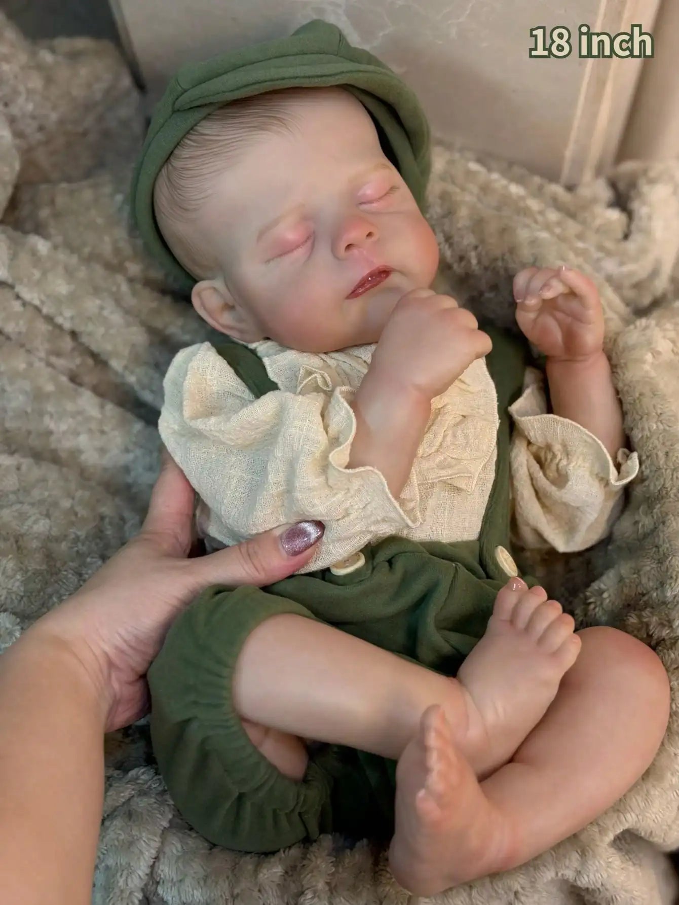 18-Inch Adorable Eric Reborn Baby Doll Sleeping Pose | Flexible Cloth Body, Collectible Art Gift    Home Decor Supply | Online Retail | ShoreShopper.com