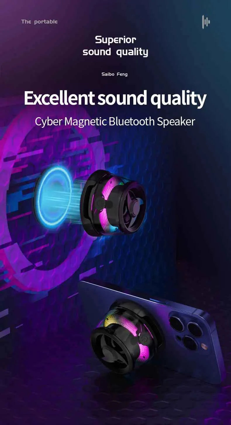 2025 New speakers home Rhythmic lighting Top shell vibration Plastic Material M8 LZ-B8 For Sooyn Portable Audio speaker gaming