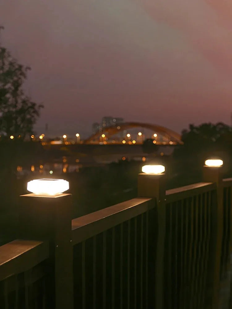 30Led Solar Pillar Light, Post Caps Lights, Waterproof Fence Post Lamp Outdoor, for Garden Wooden Post Lawn Camping Summer Decor    Your Coastal Marketplace | Shoreshopper.com