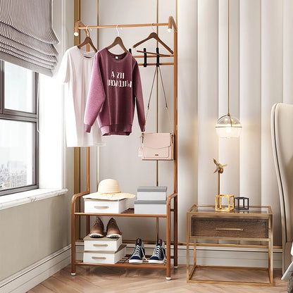 Independent Hanger Brown Metal Shoe Hanger 4 Hooks Clothes Rack Clothes Hangers Coat Hanger Stand Wardrobe Stand    Home Decor Supply | Online Retail | ShoreShopper.com