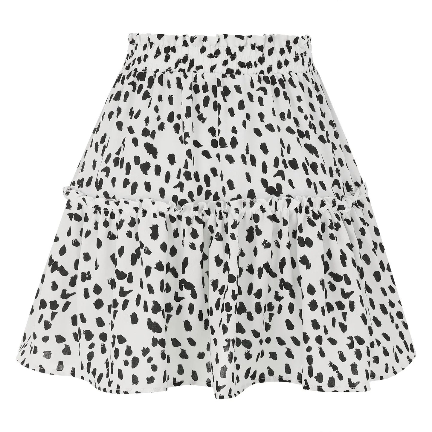 Skirts For Women Knee Length Women'S Summer Cute High Waist Ruffle Skirt Print Swing Beach Mini Skirt Ropas De Mujeres - ShoreCo.Shop