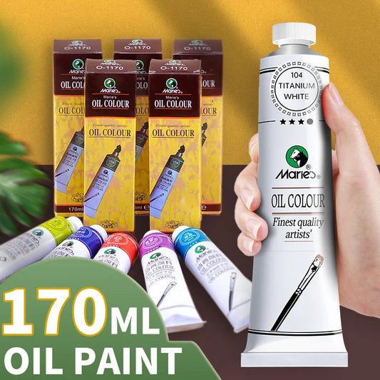 Marie's Oil Paint 170ml/5.95oz Large Tube,Art Supplies for Canvas Painting,Egg,Graffiti,Fabric,Stone,Leather,Wood,Ceramic    Home Decor Supply | Online Retail | ShoreShopper.com