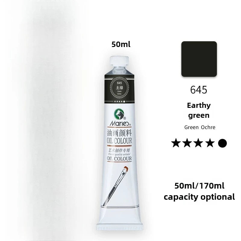 Maries Oil Paint 50ML Oil Painting Art Creation Pigment Large Oil Paint Paint Single Commonly Used 24 Colors    Home Decor Supply | Online Retail | ShoreShopper.com