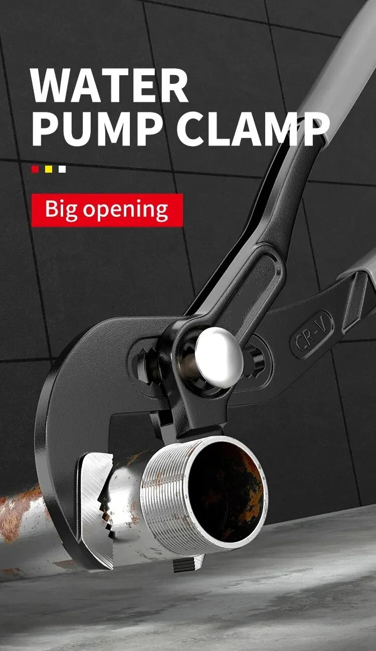 Water Pump Pliers Quick-Release Plumbing Pliers Pipe Wrench Adjustable Water Pipe Clamp Pliers Household Hand Tools Multi-functi    Home Decor Supply | Online Retail | ShoreShopper.com