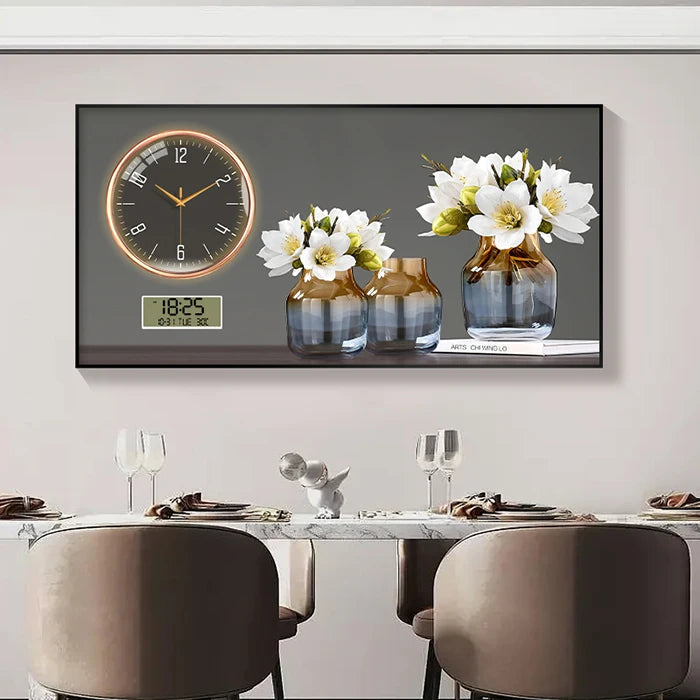 Large Size Aluminum alloy framed Artwork Wall Clock, Luxurious Muted Quartz Clock for Home Decor,living Room,bed Room Décor    Home Decor Supply | Online Retail | ShoreShopper.com