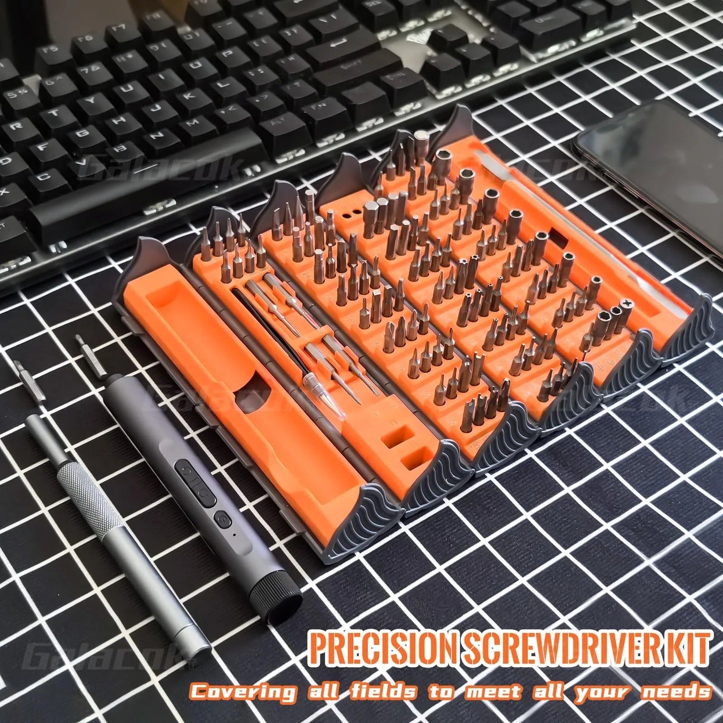 138 in 1 Electric Precision Screwdriver Set Mini Repair Tool Kit with 122 Magnetic Phillips Torx Bits for iPhone Watch Camera PC    Home Decor Supply | Online Retail | ShoreShopper.com