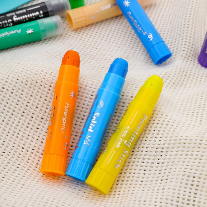 8/12 Colors Crafts Paint Sticks Color Solid Painting Stick Washable Paint Sticks Drawing Graffiti Art for Kids and Students    Home Decor Supply | Online Retail | ShoreShopper.com