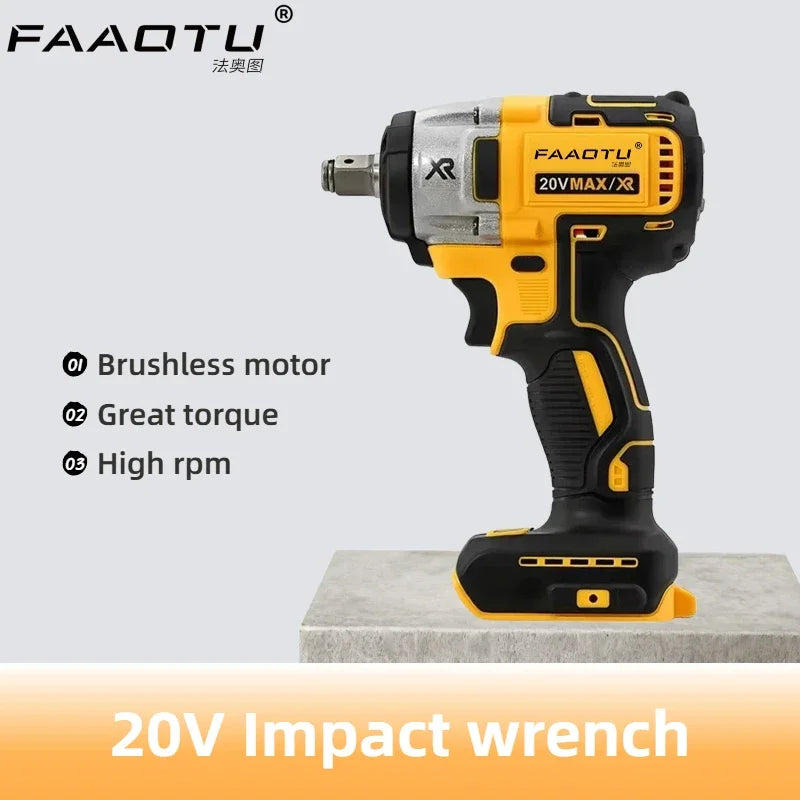 FAAOTU DCF880 2 Cordless Impact Wrench 2300RPM Compact Electric Wrench Recharge Power Tools For Dewalt 20V Battery(no battery) - ShoreCo.Shop
