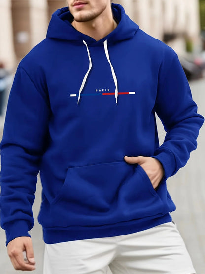 Paris Print Hoodies Tshirt  For Men Casual Autumn Winter    Home Decor Supply | Online Retail | ShoreShopper.com