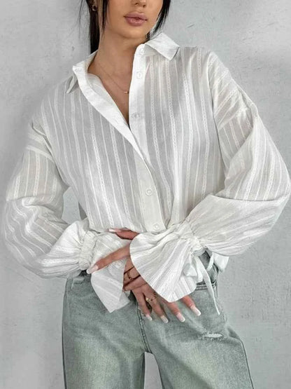 New Fashion White Shirts Women Long Sleeve Oversize Blouse New Spring Summer Basic Tops Cotton Chic Shirt for Women 100% Cotton