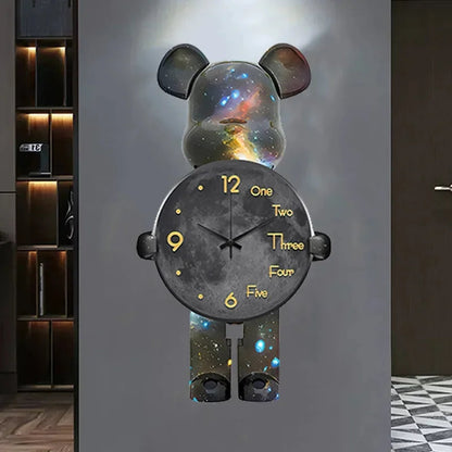Large Bear Wall Clocks CreativeBear Wall Clock Aesthetic Giant Wall-clock Luxury Living Room Decoration Dining Room Ornament    Home Decor Supply | Online Retail | ShoreShopper.com