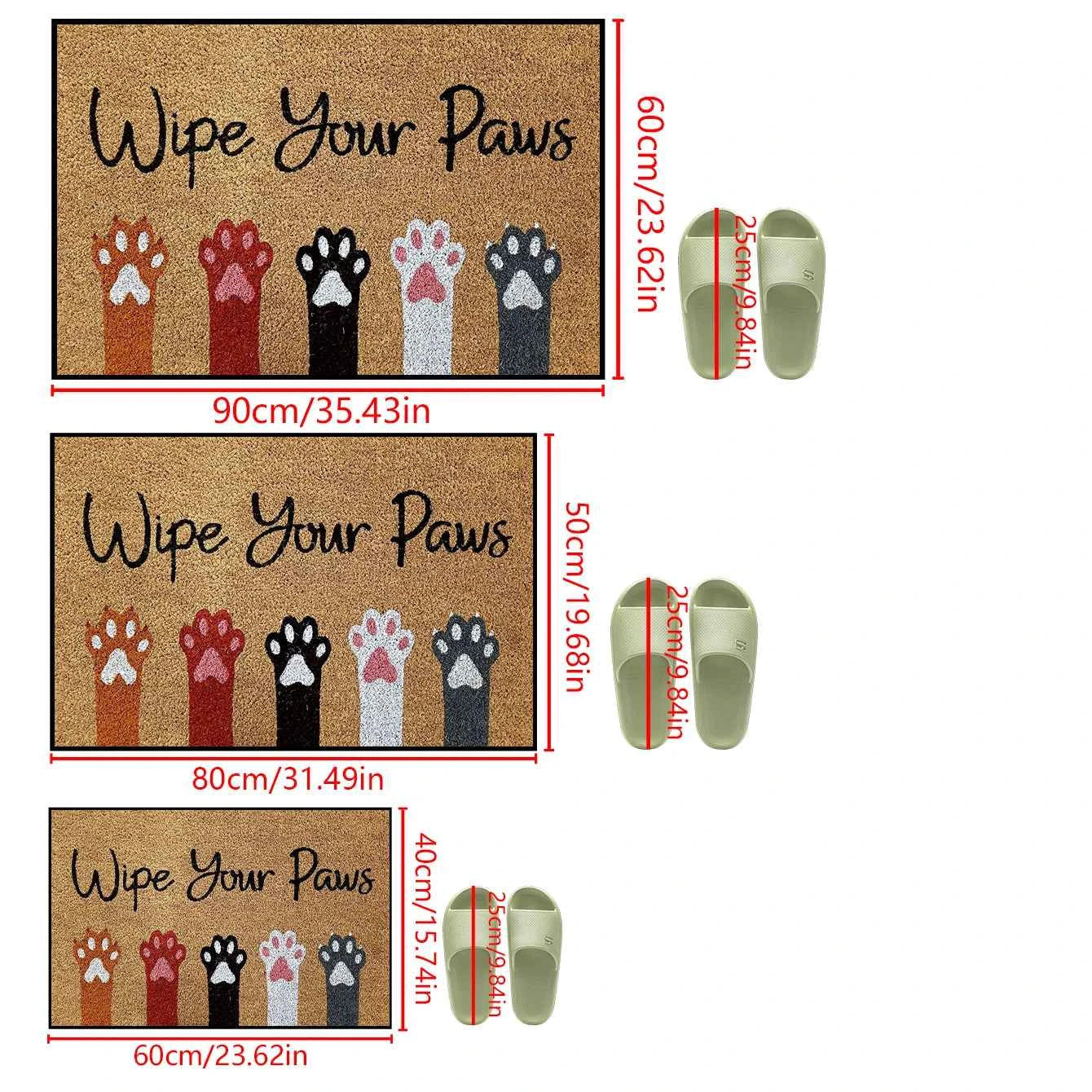 1PC Welcome Print Anti-Slip Doormat - Machine Washable Rug for Indoor/Outdoor, Parties, Spring & Summer Decor, Home Gift