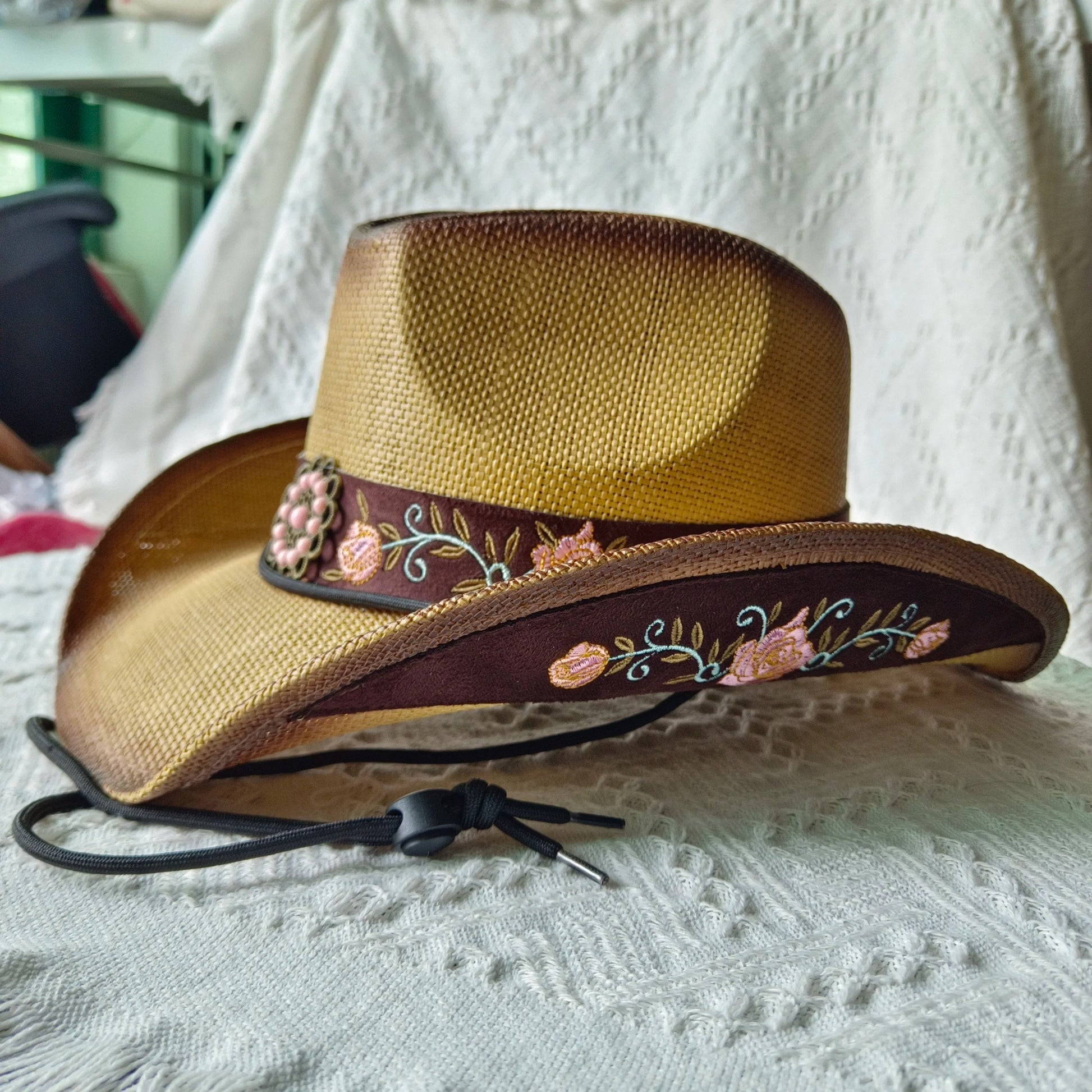 head-wear  summer hat  pearl straw hat lady hat Straw Bucket Hat Blonde coffee  beach hat  harder straw hat    Your Coastal Marketplace | Shoreshopper.com