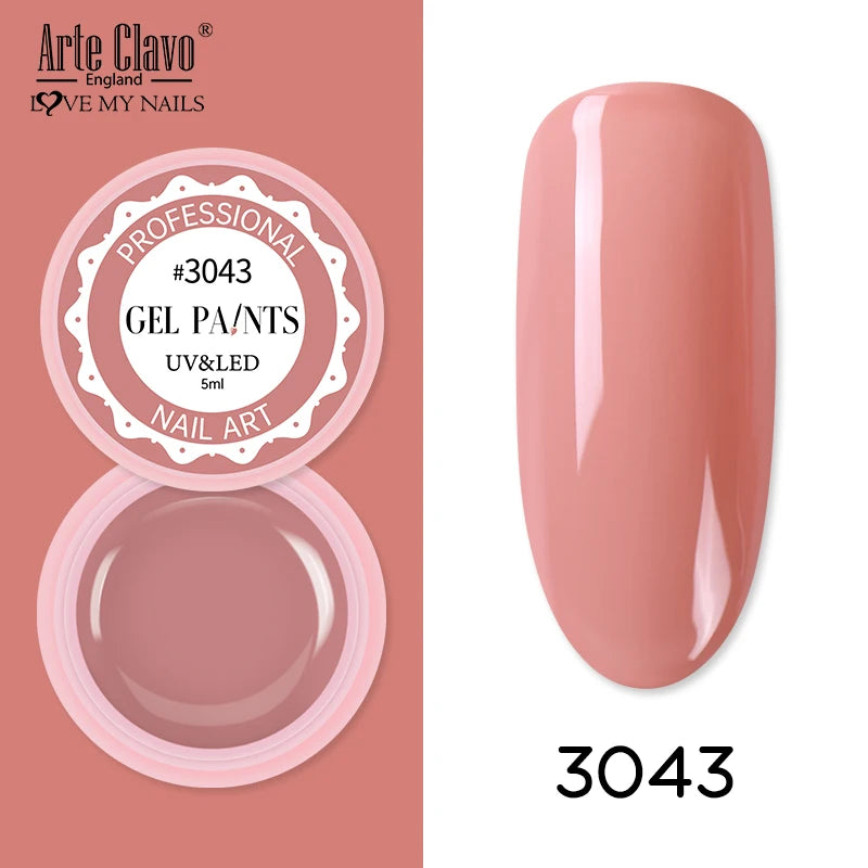 Arte Clavo Painting Gel 72 Colors 5ml Professional Nail Paint Color Gel Polish For Nail Art UV Gel Lacquer Gel Top Coat Manicure    Home Decor Supply | Online Retail | ShoreShopper.com