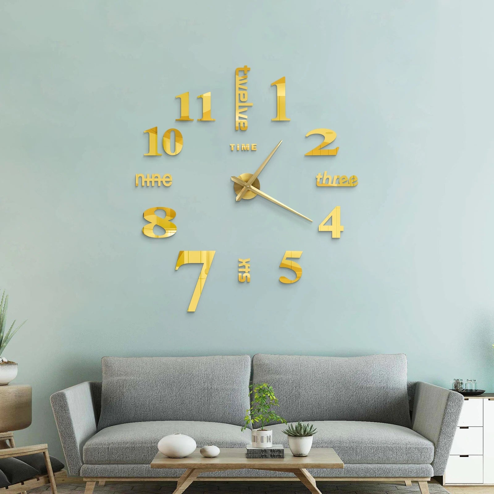 2D/3D Large Roman Numeral Acrylic Mirror Wall Clock Sticker Fashion DIY Quartz Clocks Watch Home Decoration Living Room Stickers    Home Decor Supply | Online Retail | ShoreShopper.com
