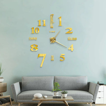 2D/3D Large Roman Numeral Acrylic Mirror Wall Clock Sticker Fashion DIY Quartz Clocks Watch Home Decoration Living Room Stickers    Home Decor Supply | Online Retail | ShoreShopper.com