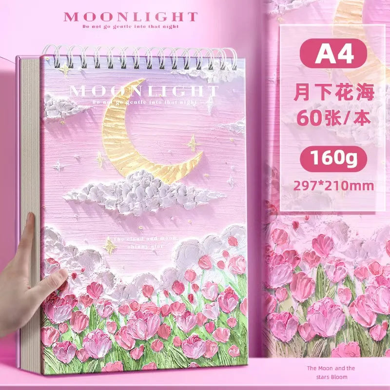 A4 Professional Sketchbook: Ultra-Thick Paper, 16K Painting Diary Notebook, Essential Art School Supplies, Ideal for Pencil Sket    Home Decor Supply | Online Retail | ShoreShopper.com