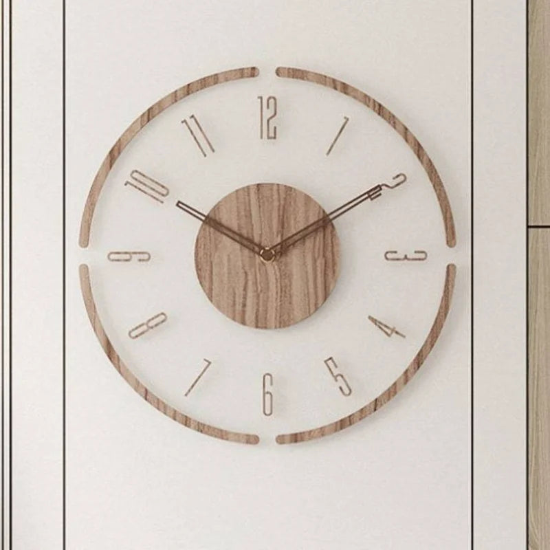 Hot Wall Clock Living Room Decoration Solid Wood Creative Silent Nordic Simple Quartz Clock Luxury Wall Watch Decor Fashion    Home Decor Supply | Online Retail | ShoreShopper.com