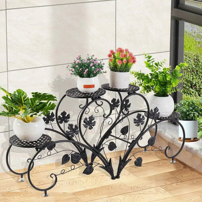2 PCS Metal Plant Stand Heart-shape Flower Pot Display Holder Garden Support    Home Decor Supply | Online Retail | ShoreShopper.com