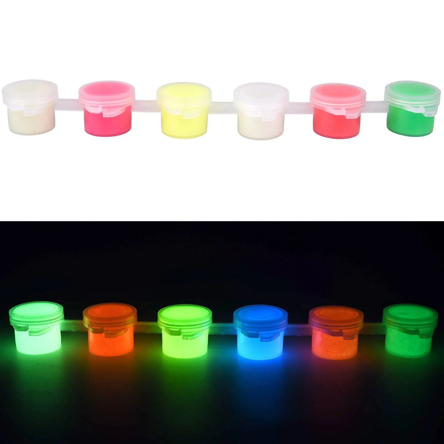 6Colors Acrylic Fluorescent Paint Glow In Dark DIY Painting Art Materials Arts Crafts Painting Tool DIY Graffiti Acrylic Pigment    Home Decor Supply | Online Retail | ShoreShopper.com