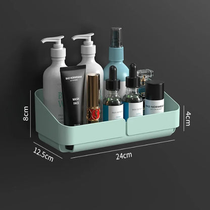 Bathroom  Kitchen Convenience Rack Shelf Makeup Storage Organizer Cosmetics Shampoo Rack Shower Shelf Wall Spice No Drilling    Home Decor Supply | Online Retail | ShoreShopper.com