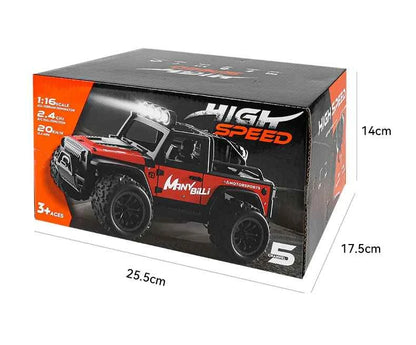 RC Off road Truck 1/16 4WD RTR Durable Beginner All Terrain RC Car High Speed 20Km/h Remote Control Monster Truck Adult Gift Toy
