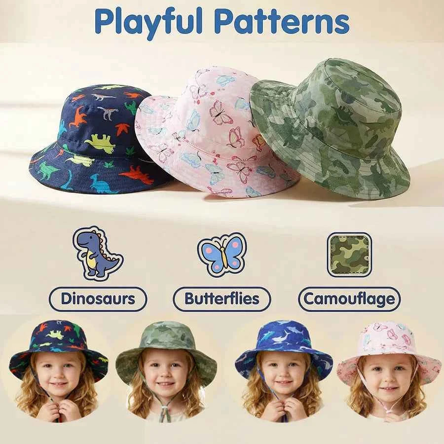 Baby beach hat - quick-drying, adjustable, wide brim, fisherman hat, sun hat, breathable and quick-drying