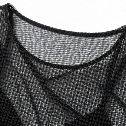 Beachwear Ruffles Bikini Set Slim Fit Lace-up Long Sleeve Swimsuit Sun Protection Transparent Pullover Swimming Suit Resort    Your Coastal Marketplace | Shoreshopper.com