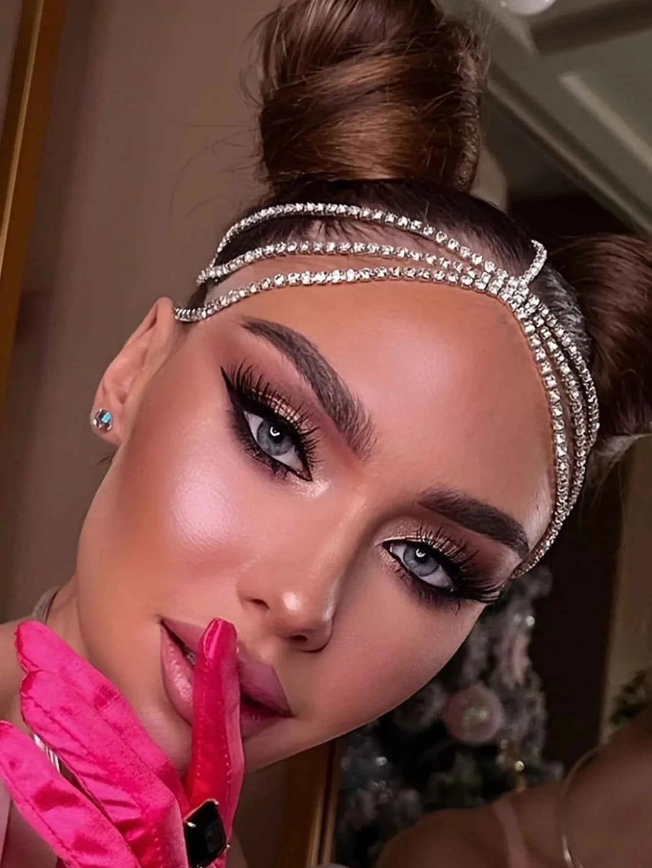 Headwear Nightclub Retro Multi layered Headwear Hair Chain Accessories Female Chain