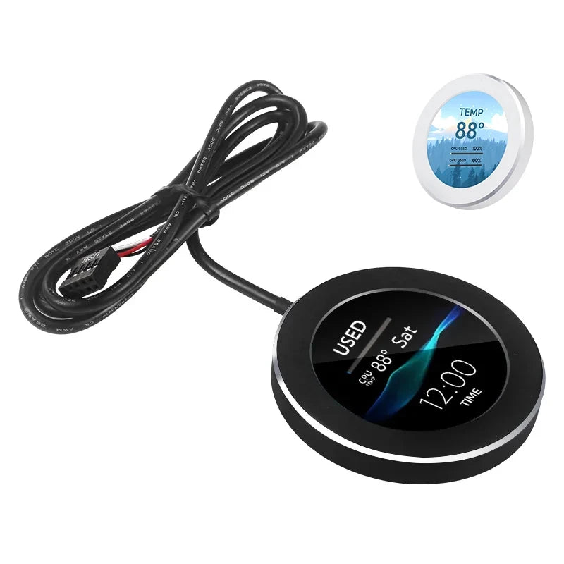 2.1 2.8 Inch IPS Secondary Screen 480x480 USB Water-Cooled Round LCD CPU GPU RAM HDD Monitoring NO AIDA64 MINI PC Gamer Display - ShoreCo.Shop