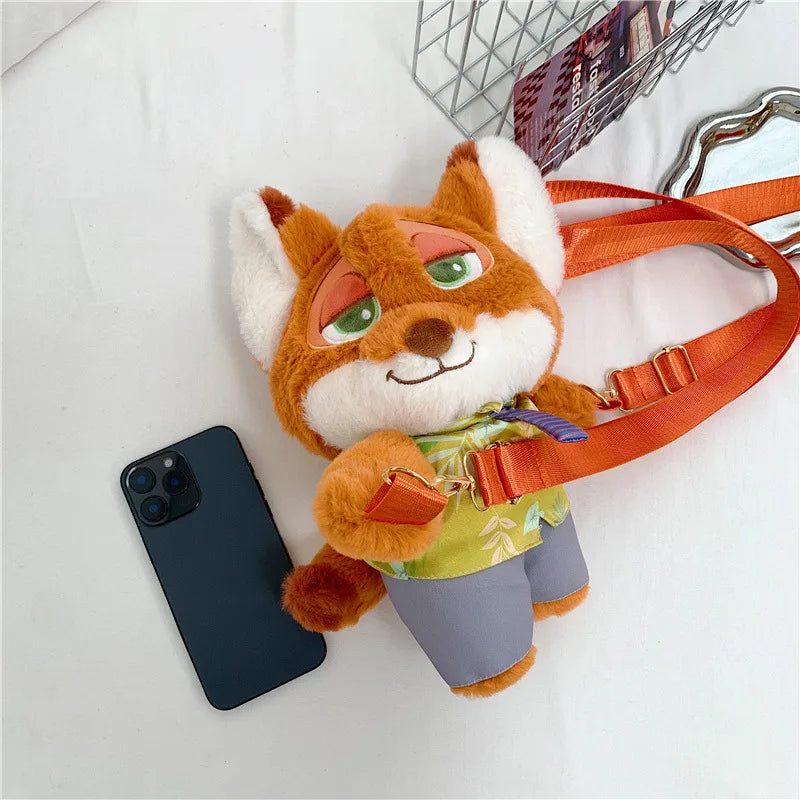 New Zootopia Doll Crossbody Bag Cartoon Judy Hopps Shoulder Bag Holiday Gift Large Capacity Portable Storage Commuter Bag - ShoreCo.Shop