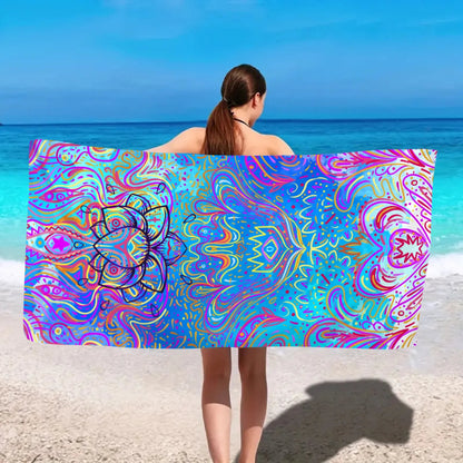 1pc Bohemian beach towel, ultra-fine fiber quick drying beach towel, multifunctional beach towel for beach swimming and vacation    Your Coastal Marketplace | Shoreshopper.com
