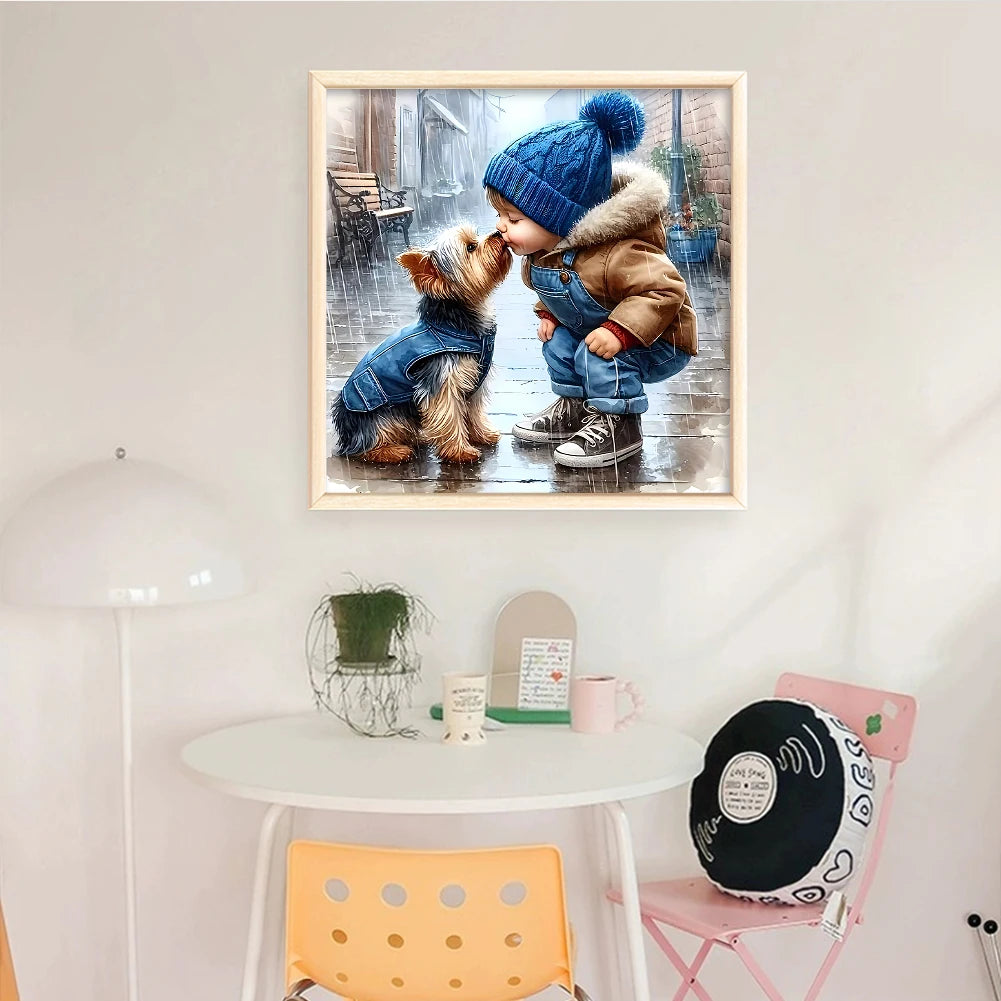 Full Embroidery Eco-cotton Thread 11CT Printed Boy Cross Stitch Kit Art 40x40cm    Home Decor Supply | Online Retail | ShoreShopper.com