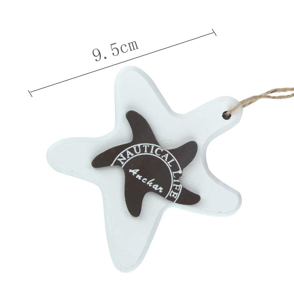 Mediterranean Style Marine Pendant Curtain Pendant Hanging Decor Starfish String Fish Nautical Decor Fish Skewer Crafts Pendant    Your Coastal Marketplace | Shoreshopper.com