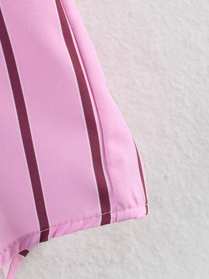 Women's Shirts Spring New Fashion Striped Loose Shirt Women Turn-down Collar Long Sleeves Casual Shirts Female Blouses Chic Tops    Your Coastal Marketplace | Shoreshopper.com