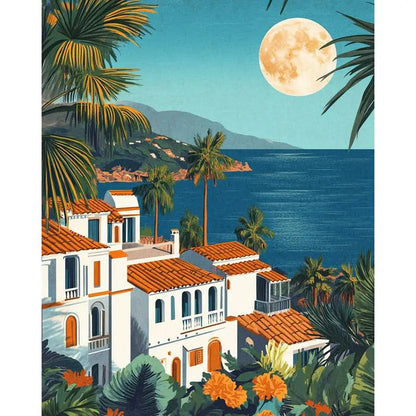 CHENISTORY Paint By Number House Landscape Kits Drawing On Canvas DIY Pictures By Number HandPainted Gift Home Decoration    Home Decor Supply | Online Retail | ShoreShopper.com