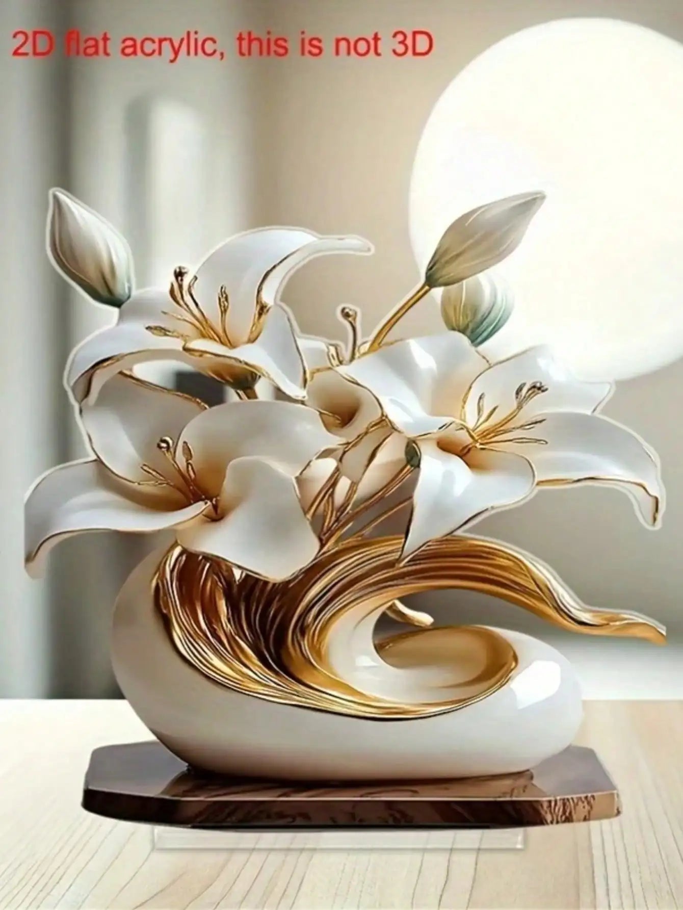 1 piece of lily desktop decoration ornament suitable for living room desktop and office decoraValentine Day wedding decor gifts    Home Decor Supply | Online Retail | ShoreShopper.com