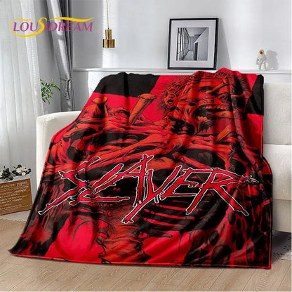 Slayer Heavy Metal Band Soft Plush Blanket,Flannel Blanket Throw Blanket for Living Room Bedroom Bed Sofa Picnic Cover Warm Kids    Your Coastal Marketplace | Shoreshopper.com