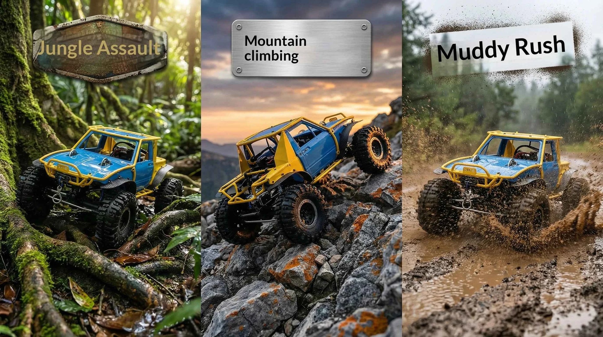 D1rc Rainforest Combat Vehicle Remote-Control Electric Four-Wheel Steering Climbing Car Rcrfc Competition-Specific Off-Road Car