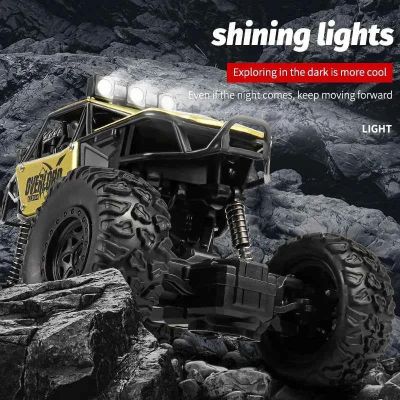 Rc Cars 1:18 2WD Off-Road RC Truck All Terrain 2.4G Electric RC Car High Speed 50KM/H Remote Control Car with LED Lights Kid Toy