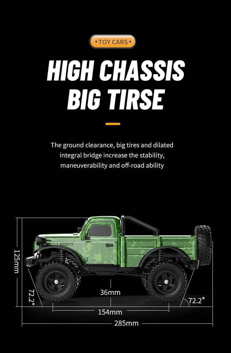 RC Car C8813 Full Proportional Throttle Pickup Truck Model Remote Control Toy 4WD Climbing Off-Road Rc Remote Control Car Gift