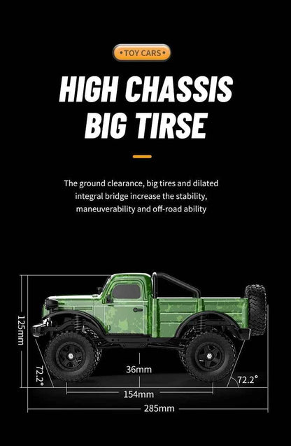 RC Car C8813 Full Proportional Throttle Pickup Truck Model Remote Control Toy 4WD Climbing Off-Road Rc Remote Control Car Gift