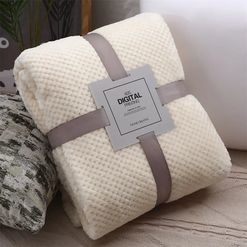 Fluffy Coral Velvet Blanket Flannel Plush Comfortable Thickened and Warm Soft Sofa Throw Blanket for Air-Conditioned Room Luxury    Your Coastal Marketplace | Shoreshopper.com