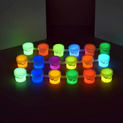 6Colors Acrylic Fluorescent Paint Glow In Dark DIY Painting Art Materials Arts Crafts Painting Tool DIY Graffiti Acrylic Pigment    Home Decor Supply | Online Retail | ShoreShopper.com