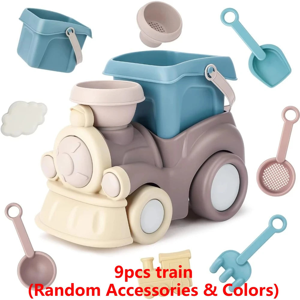 Beach Toys for Toddlers Kids Sand Toys Train Beach Truck Beach Bucket Scoop Trowel Colander Rake Sand Castle Toys Sandbox Toys    Your Coastal Marketplace | Shoreshopper.com