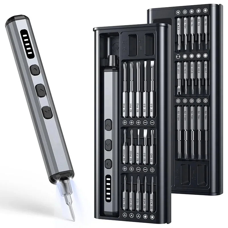 Mini Electric Precision Screwdriver, 38 in 1 Magnetic Bits, Torque Control, DIY Tools, Repair Tool Kit for iPhones, Switch,PS5    Home Decor Supply | Online Retail | ShoreShopper.com