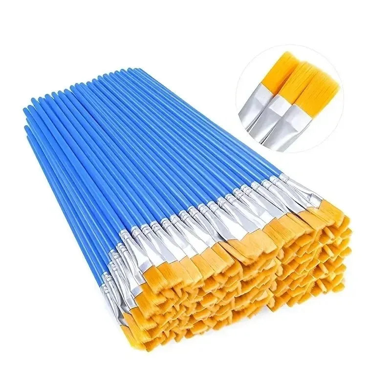20-50 Painting Brushes Set Art Round Flat Hair Nylon Hair Paint Brush for Oil Acrylic Watercolor Kids/Artists/Beginners/Students    Home Decor Supply | Online Retail | ShoreShopper.com
