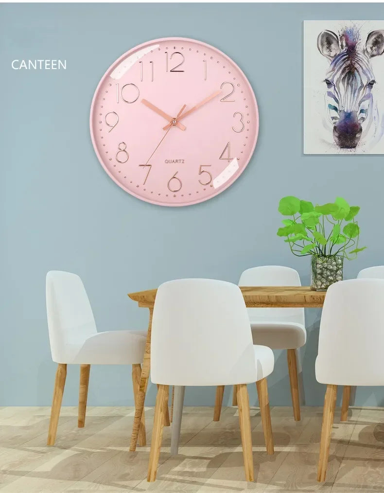 8 Inch Easy To Read Wall Clock Classic Elegant Modern Silent Quartz Clocks for Living Room Bedroom Office Study    Home Decor Supply | Online Retail | ShoreShopper.com